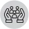 Caring hands holding people icon