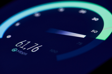 Image of a broadband speedometer