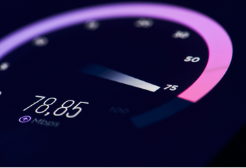 Image of a broadband speedometer