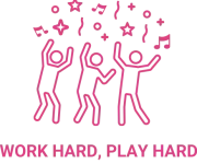 Work hard, play hard Work hard, play hard